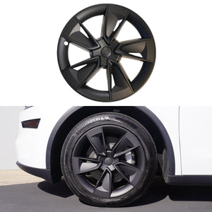 TESPLUS 19'' WARP Style Wheel Cover Black For Model Y Juniper