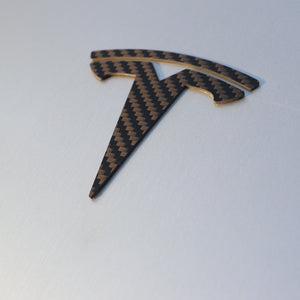 Real Carbon Fiber Front & Letters Emblem