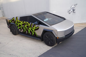 TESPLUS Custom Vinyl Wrap for Cybertruck - Graffiti Green
