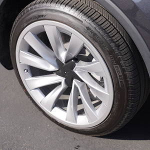 TESPLUS 20'' Helix 2.0 Rim Protector - Silver for Model Y Juniper