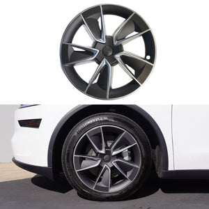 TESPLUS 19'' WARP Style Wheel Cover Silver For Model Y Juniper