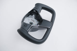 Tesplus Yoke Style Steering Wheel - Original Leather