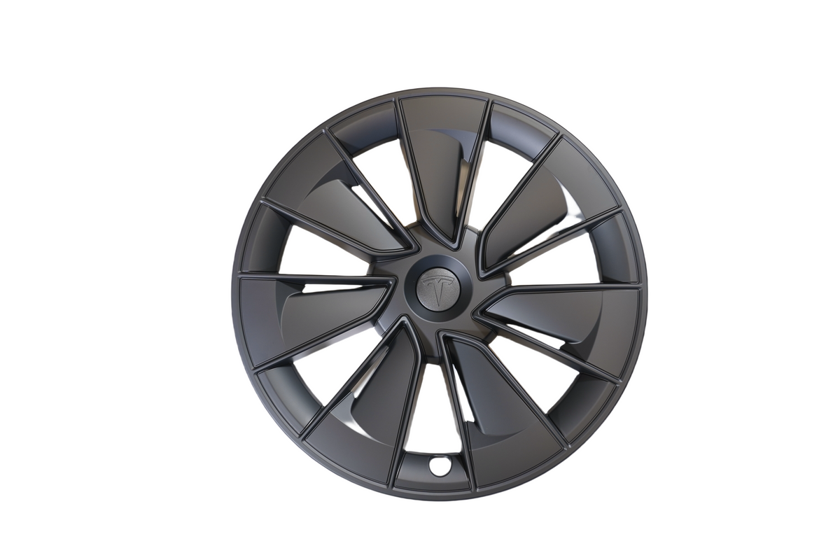 TESPLUS 19'' Warp Style Wheel Cover Black for Model Y