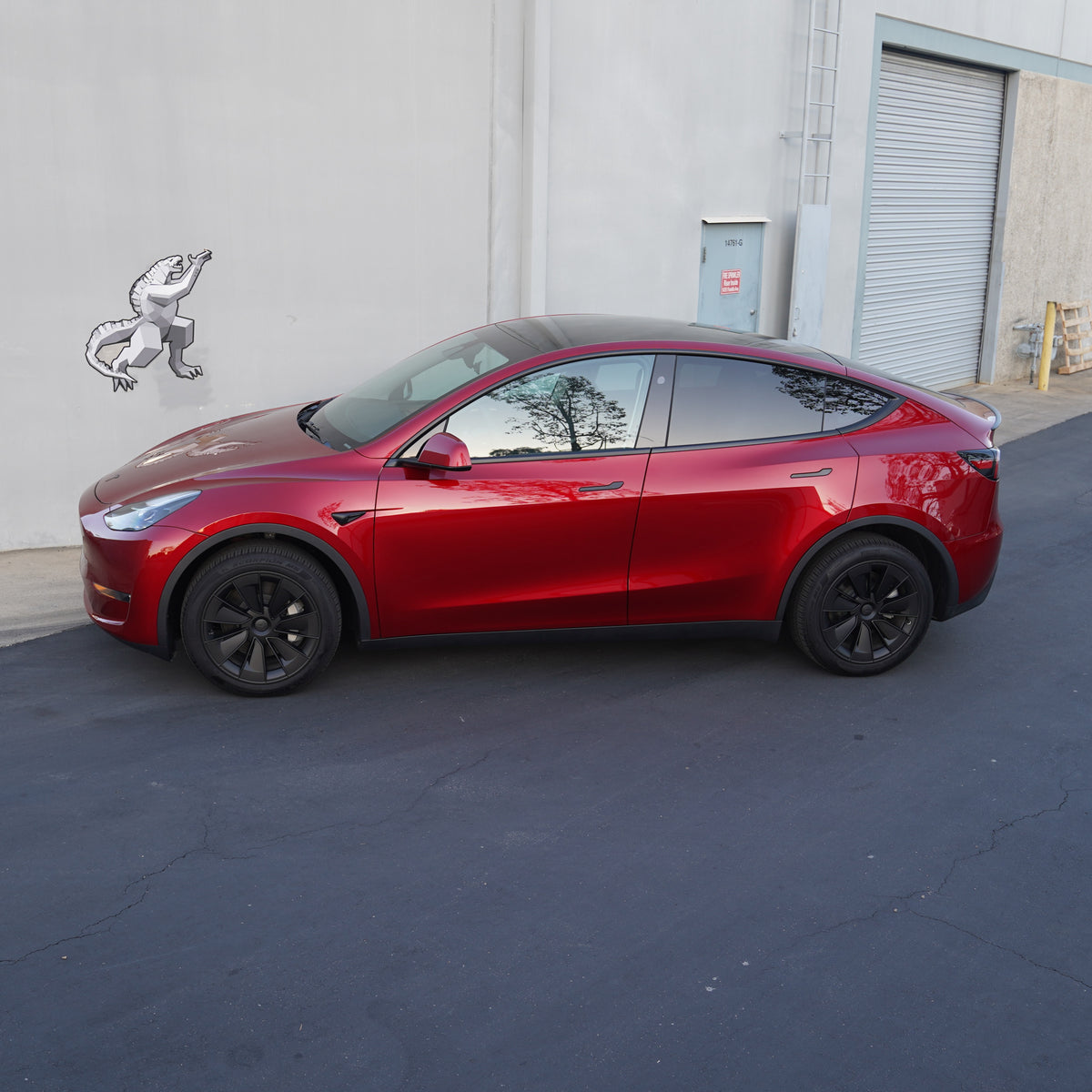 TESPLUS 19'' Warp Style Wheel Cover Black for Model Y