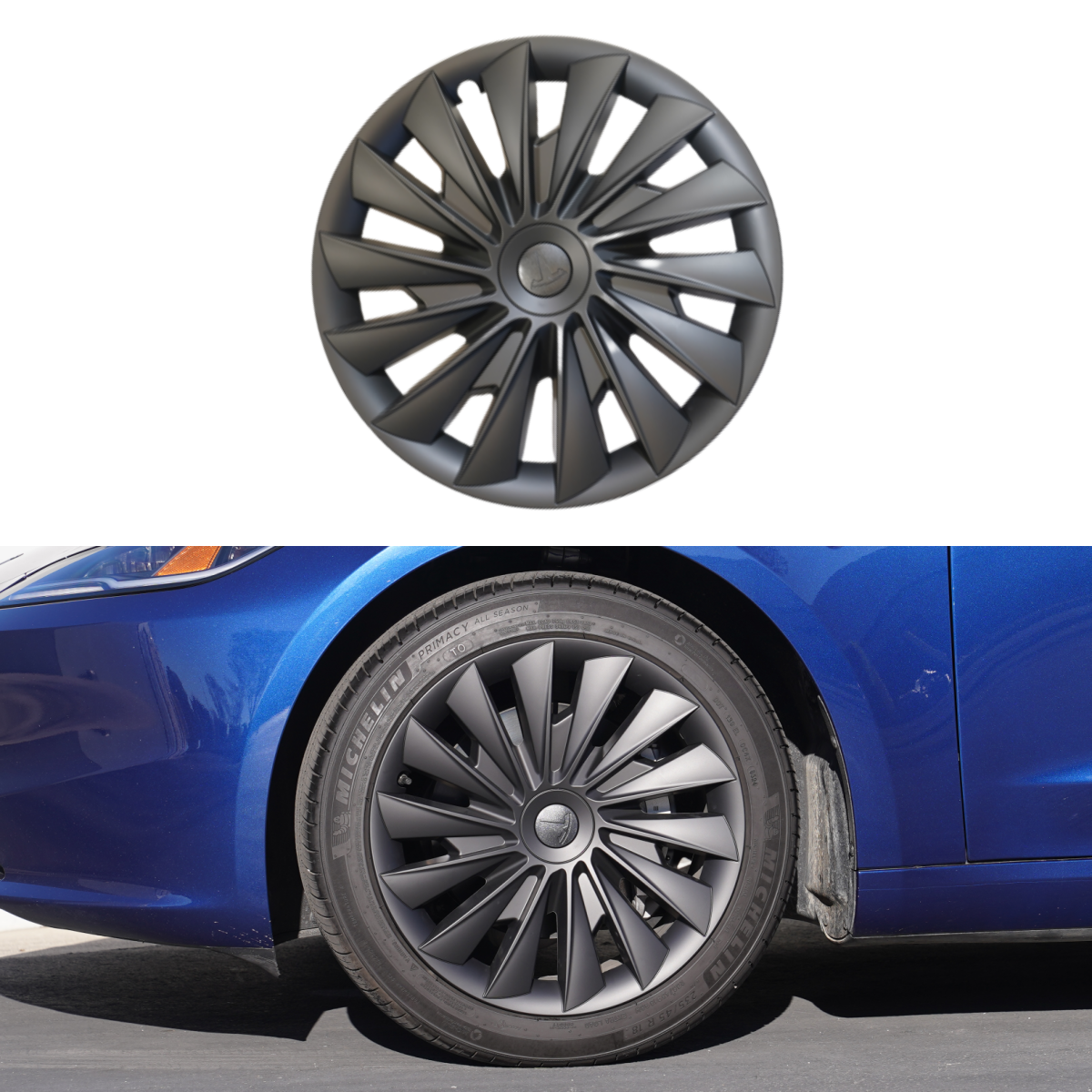 TESPLUS 18'' Photon Style Wheel Cover for Model 3