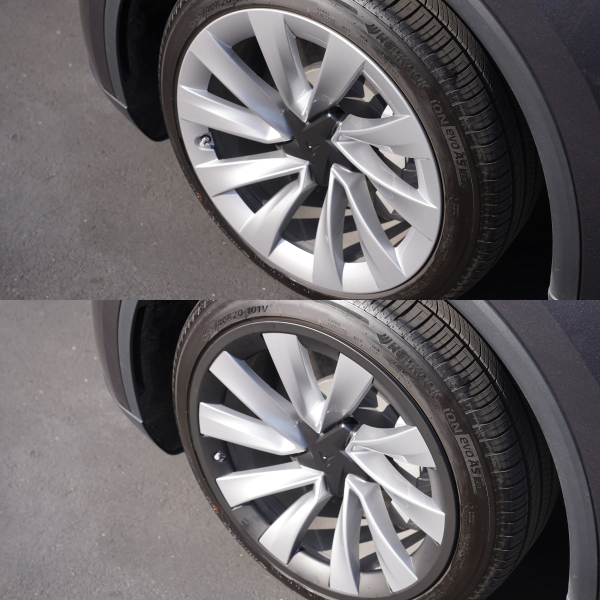 TESPLUS 20'' Helix 2.0 Rim Protector - Black for Model Y Juniper