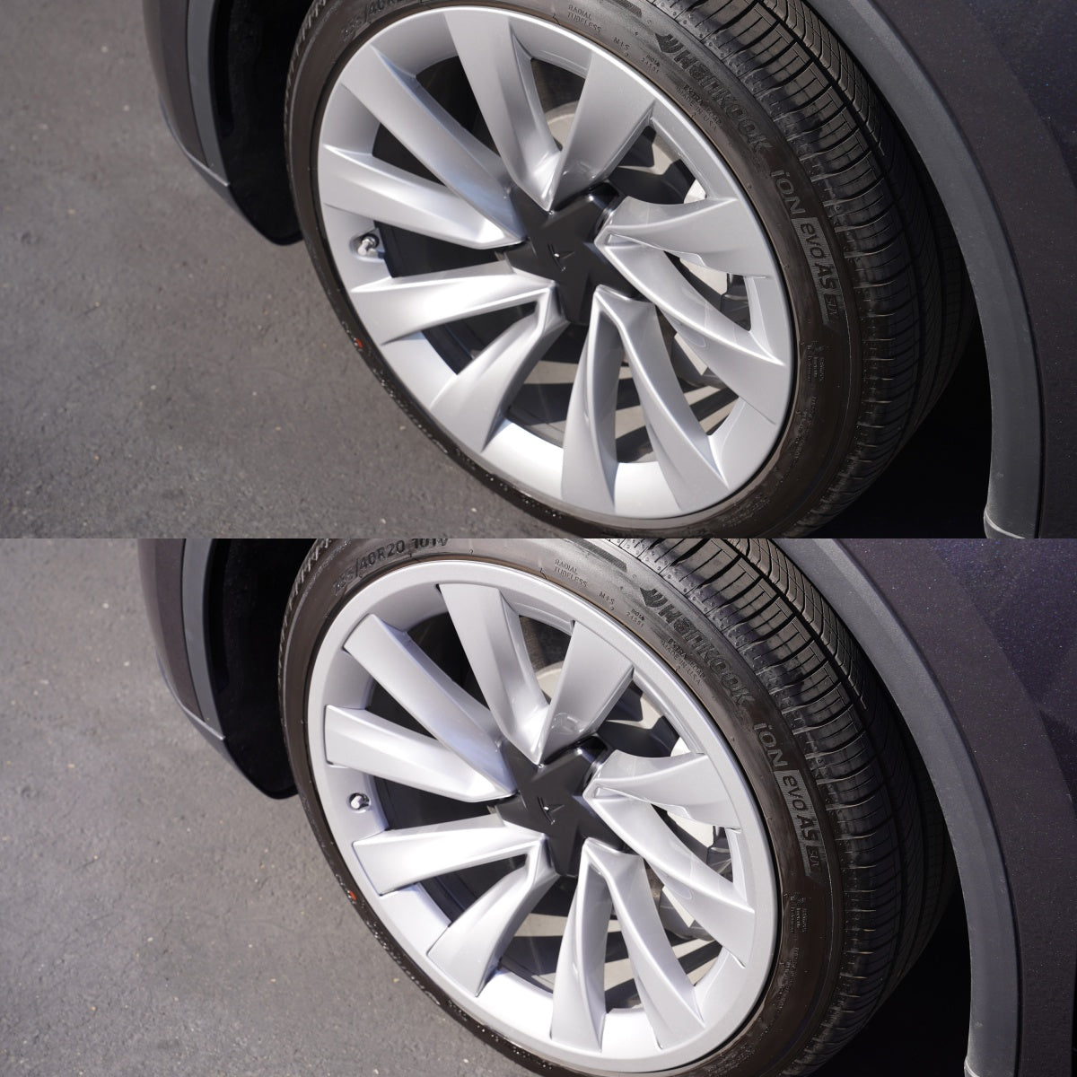 TESPLUS 20'' Helix 2.0 Rim Protector - Silver for Model Y Juniper