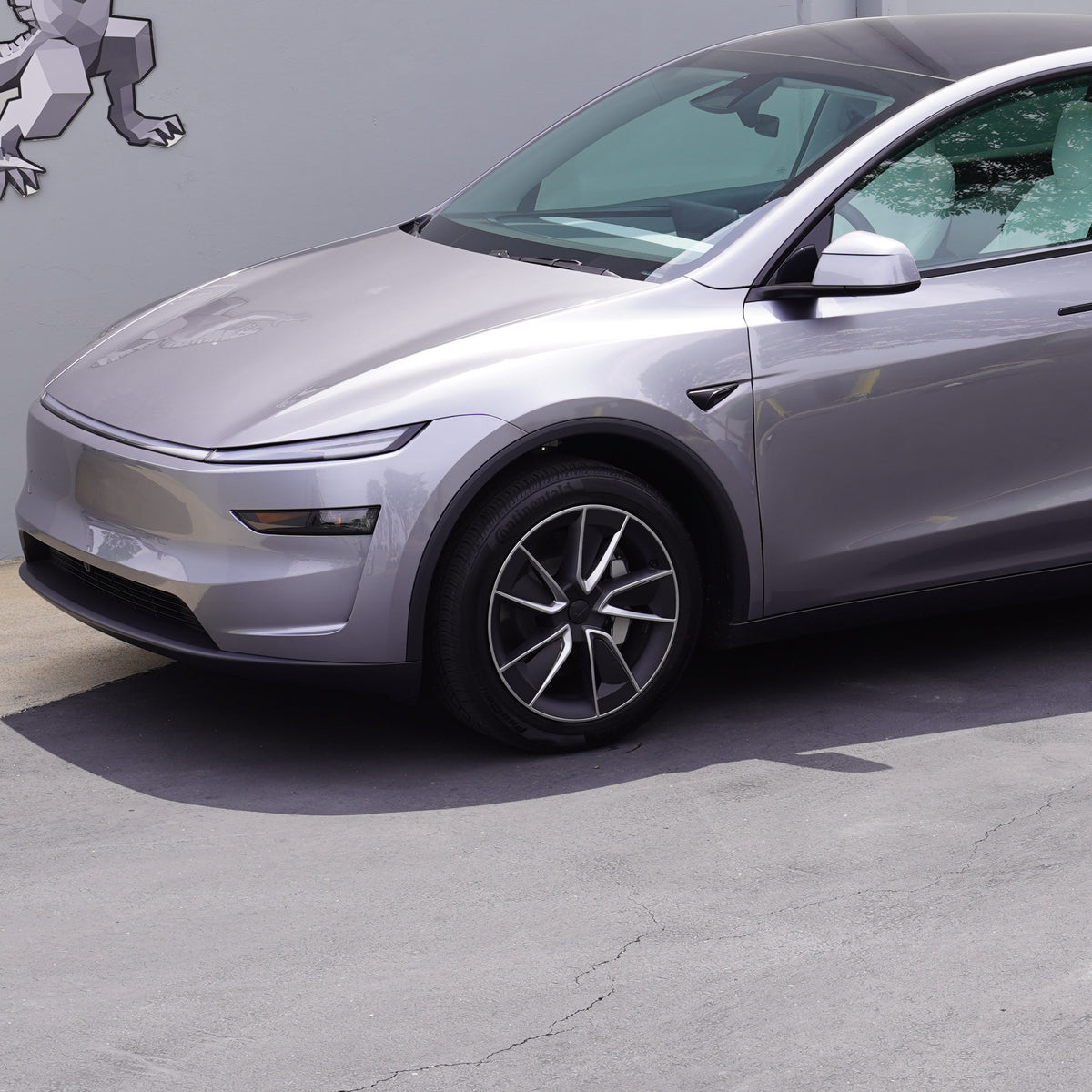 TESPLUS 19'' WARP Style Wheel Cover Silver For Model Y Juniper