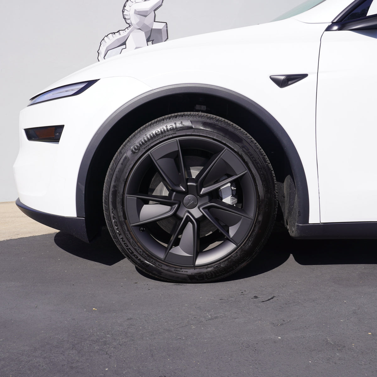 TESPLUS 19'' WARP Style Wheel Cover Black For Model Y Juniper