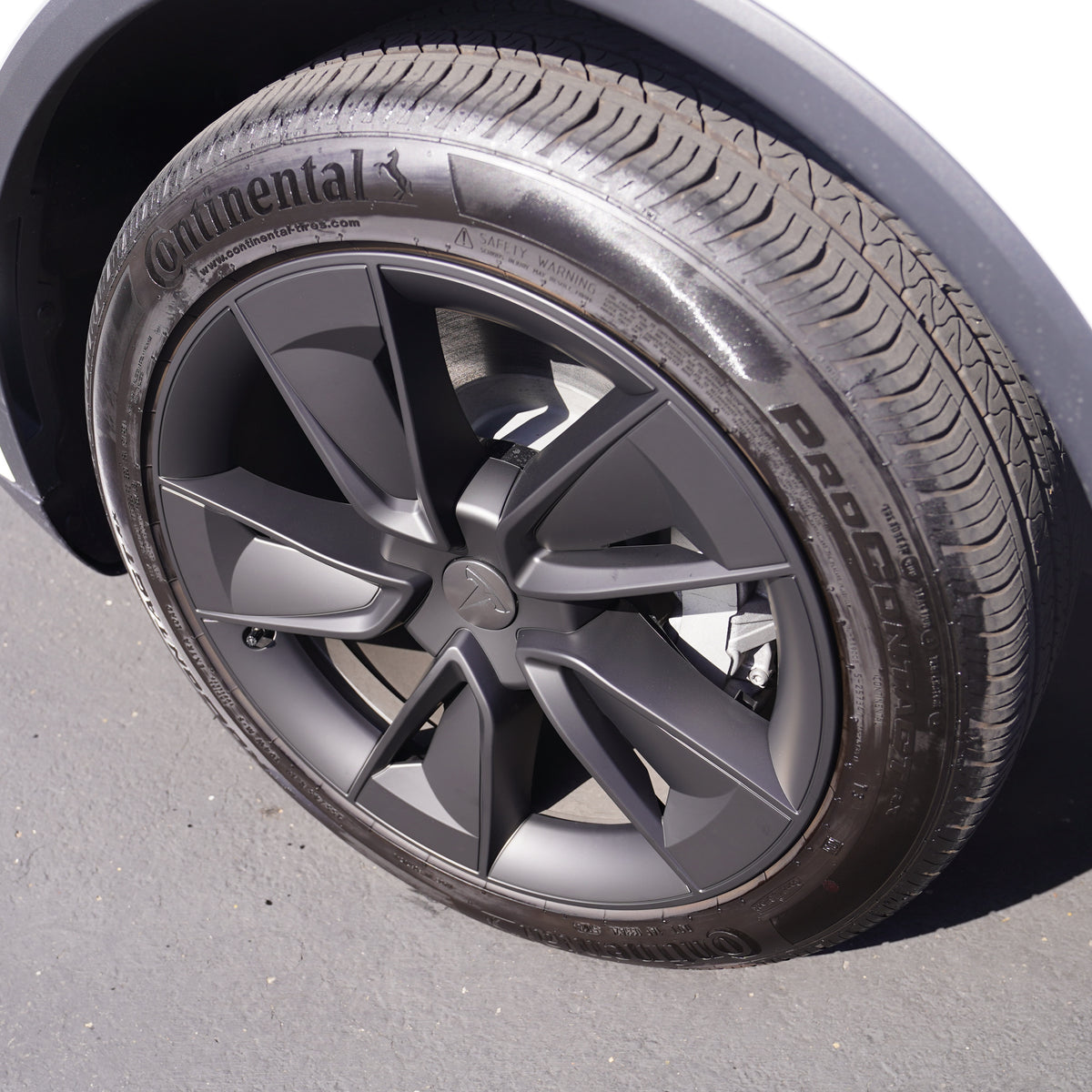 TESPLUS 19'' WARP Style Wheel Cover Black For Model Y Juniper