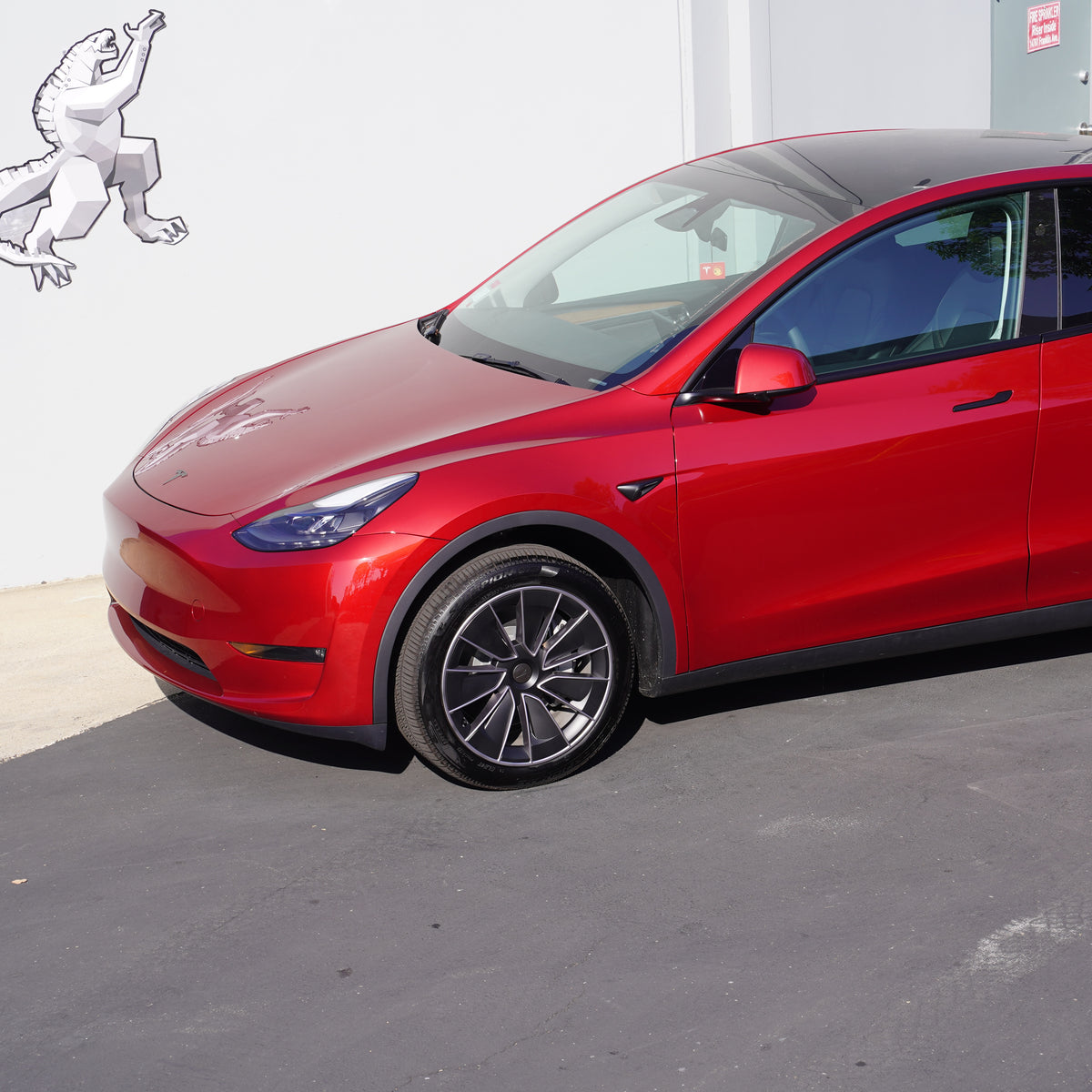 TESPLUS 19'' WARP STYLE WHEEL COVER Silver FOR MODEL Y