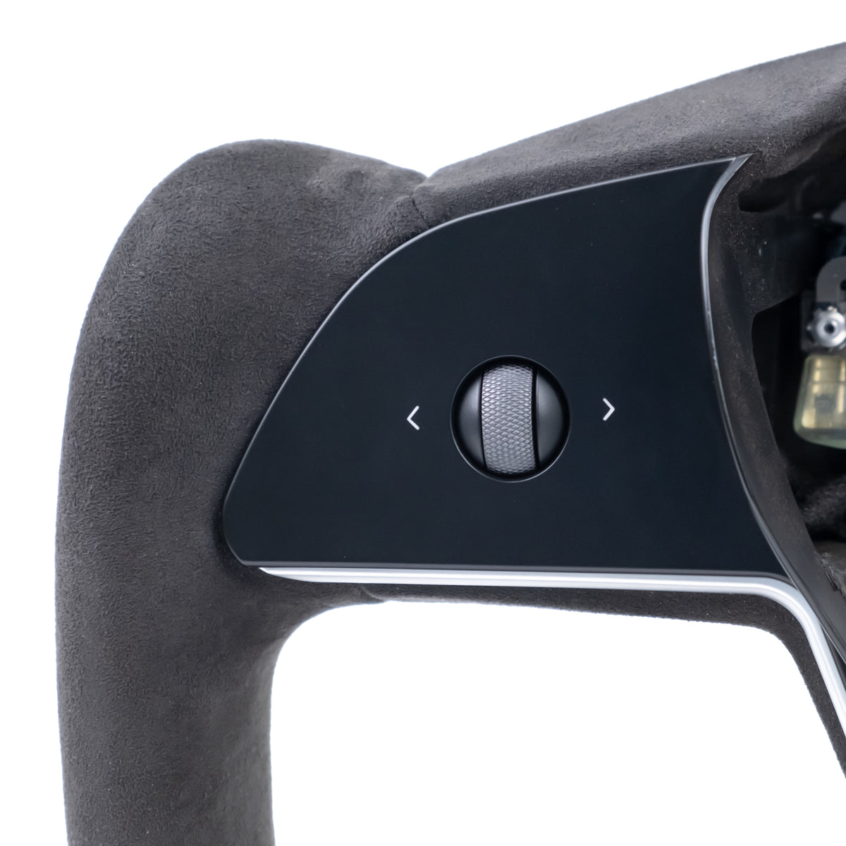 TESPLUS YOKE Style Steering Wheel Plaid Edition - Suede Leather