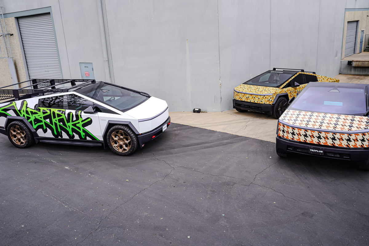 TESPLUS Custom Vinyl Wrap for Cybertruck - Graffiti Green