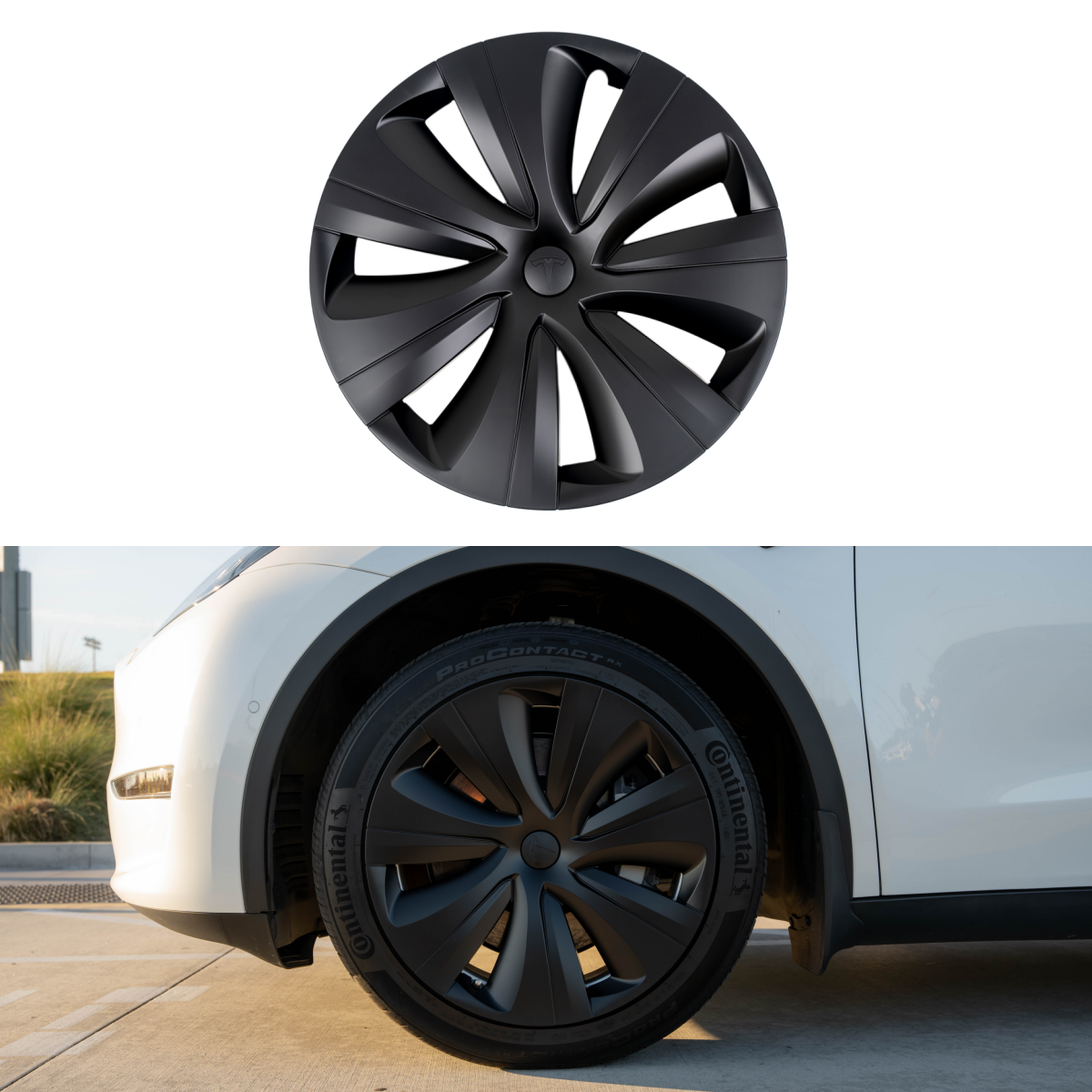TESPLUS 19'' Tempest Style Wheel Cover for Model Y
