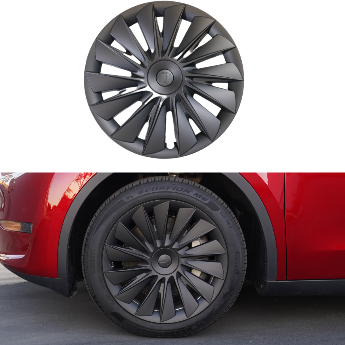TESPLUS 19'' Photon Style Wheel Cover for Model Y
