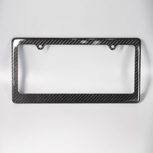 Real Carbon Fiber License Plate Frame