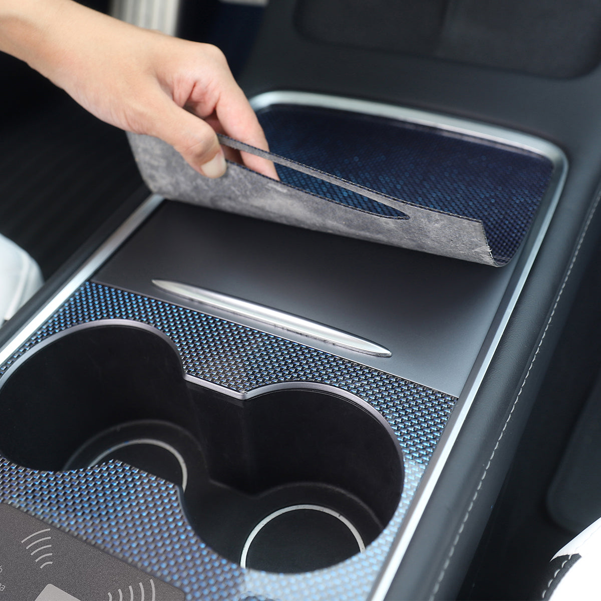 Real Carbon Fiber Center Console Cover