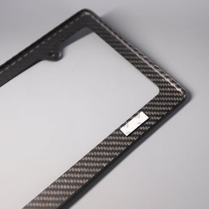 Real Carbon Fiber License Plate Frame