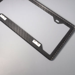 Real Carbon Fiber License Plate Frame