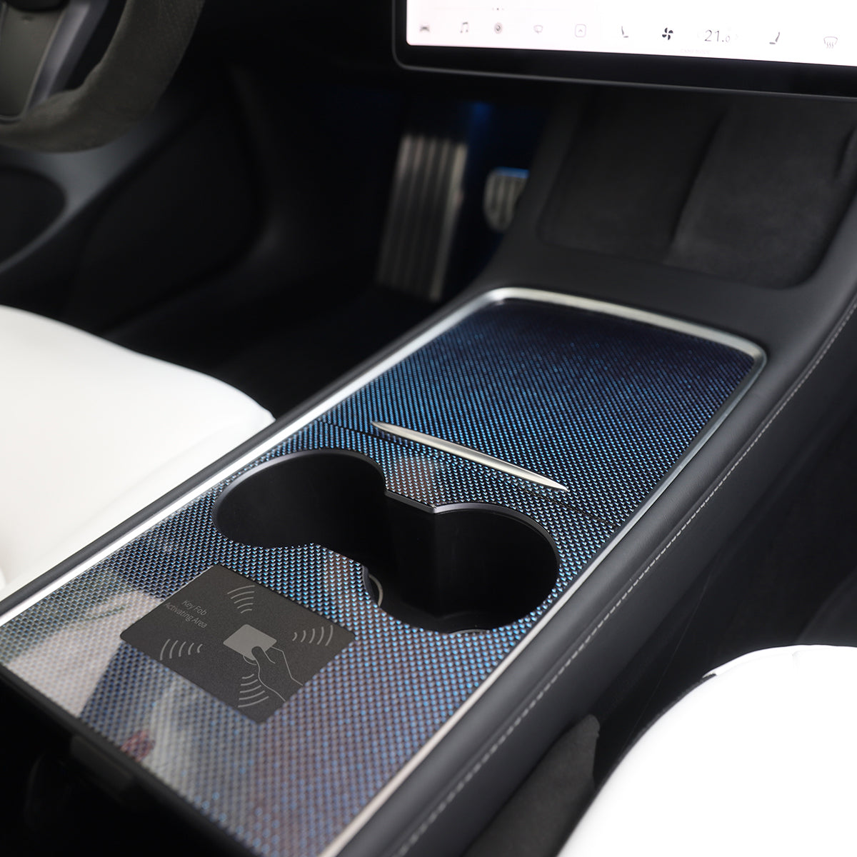 Real Carbon Fiber Center Console Cover