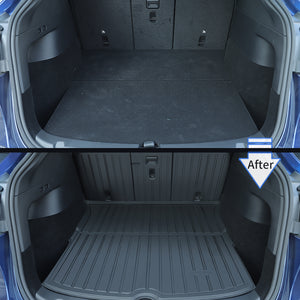 TESPLUS All-Weather Cargo Liners Set With Seats Back Protector Mats - Model Y