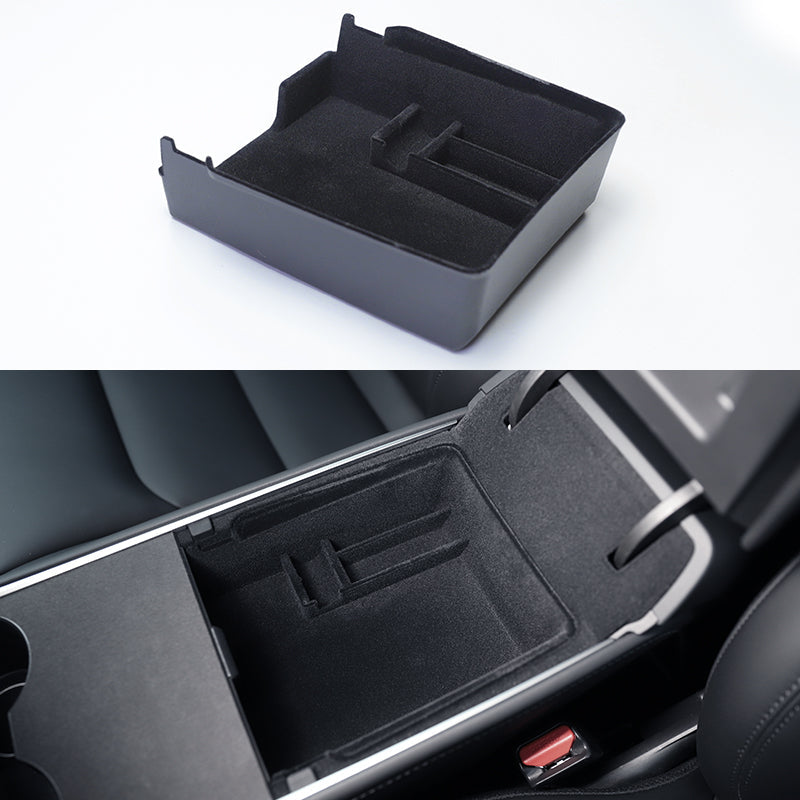 Tesla Model 3 & Y Armrest Organizer inside the center compartment