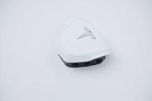 Tesplus Yoke Style Steering Wheel - White Nappa Leather