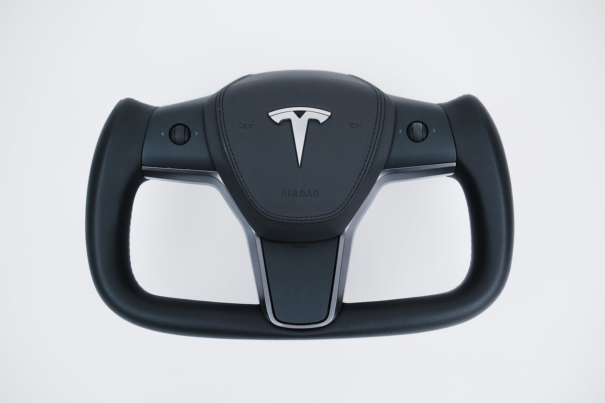 Tesplus Yoke Style Steering Wheel - Original Leather