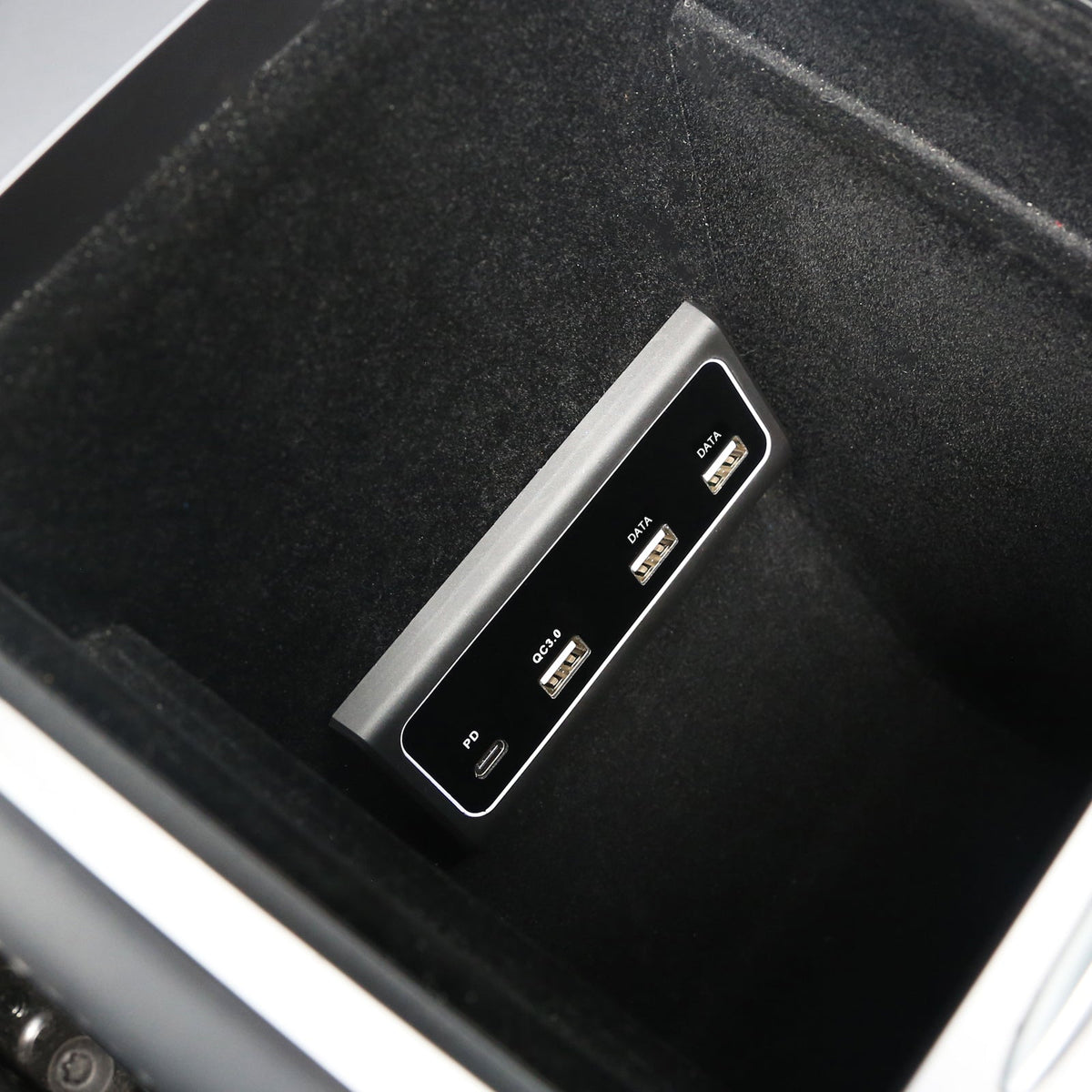 Usbc Hub Tesla Rear Tesla Model 3, Y, S & X Console USB Hub Dual Type-C - TESPLUS